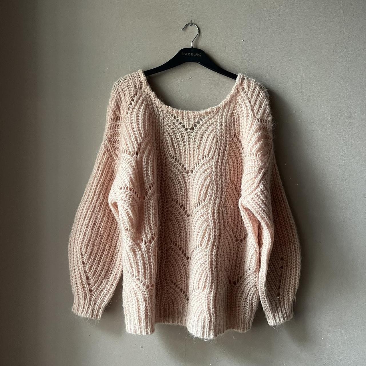 Sezane Simone Mohair Jumper Sweater In Petal Size L... - Depop