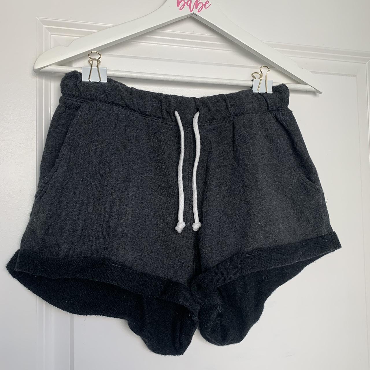 Grey sweat shorts online h&m