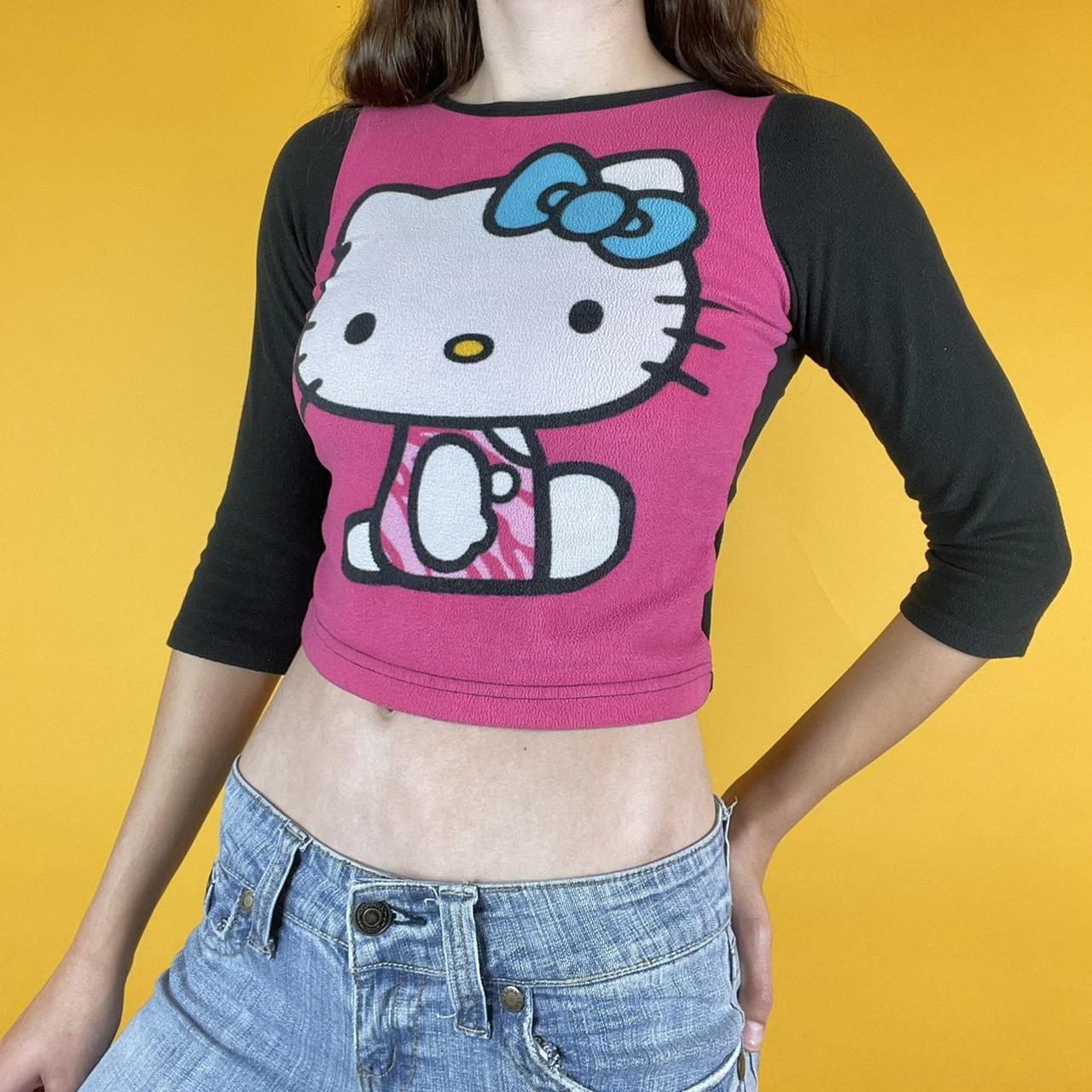 Hello Kitty Pink and Black Pajamas | Depop