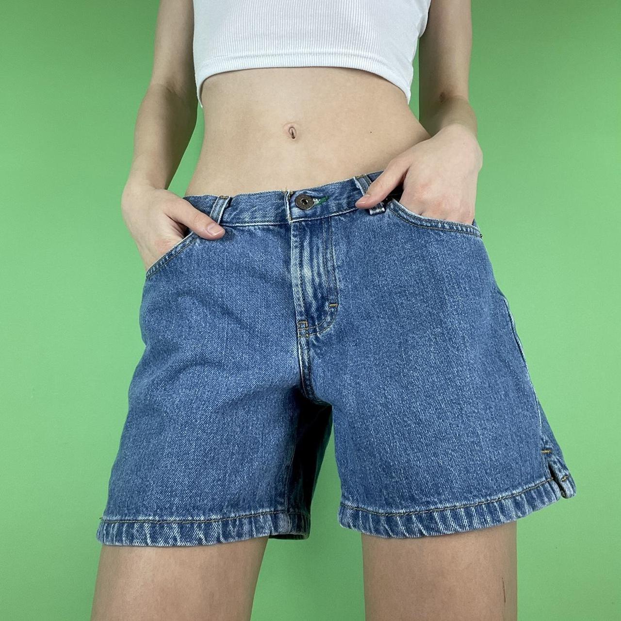 Tommy Hilfiger Women's Blue Shorts | Depop