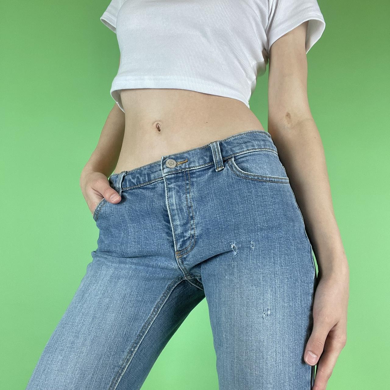 Gap Women's Blue Jeans Depop