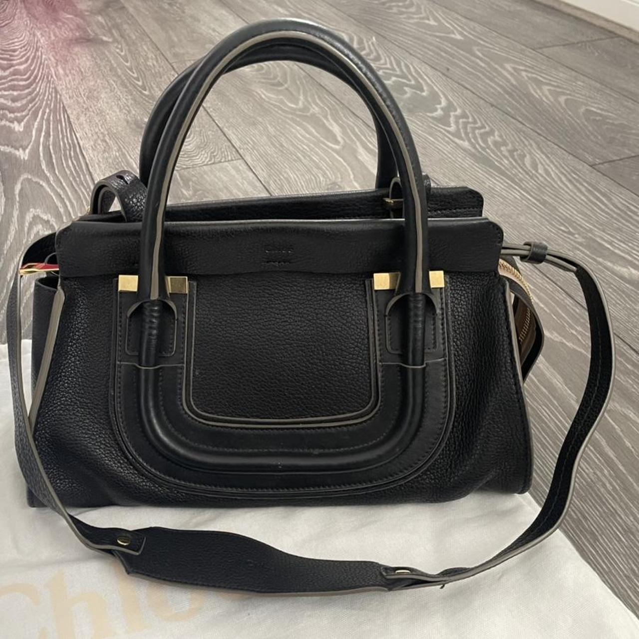 Authentic Chloé bag Black leather strap bag Proof... Depop