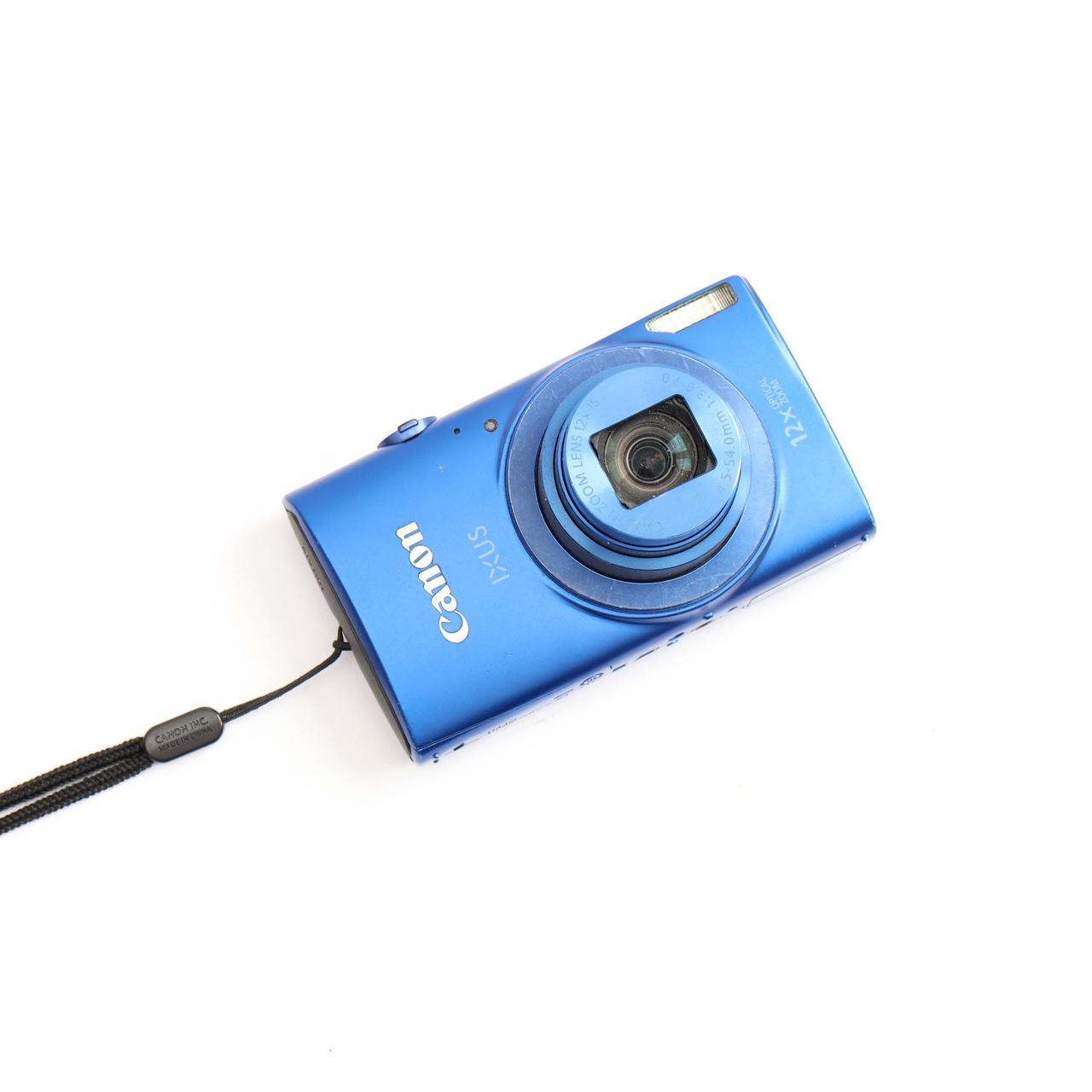 Canon Ixus 170 Digital Camera Blue Vintage... Depop