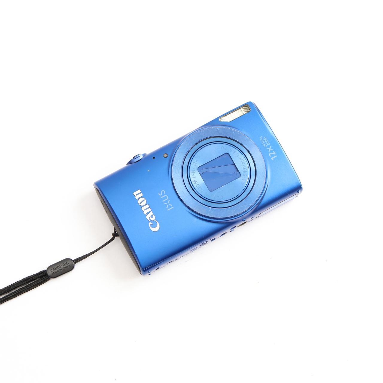Canon Ixus 170 Digital Camera Blue Vintage... Depop