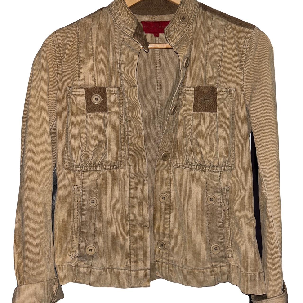 2024 Fcuk Brown Corduroy Jacket