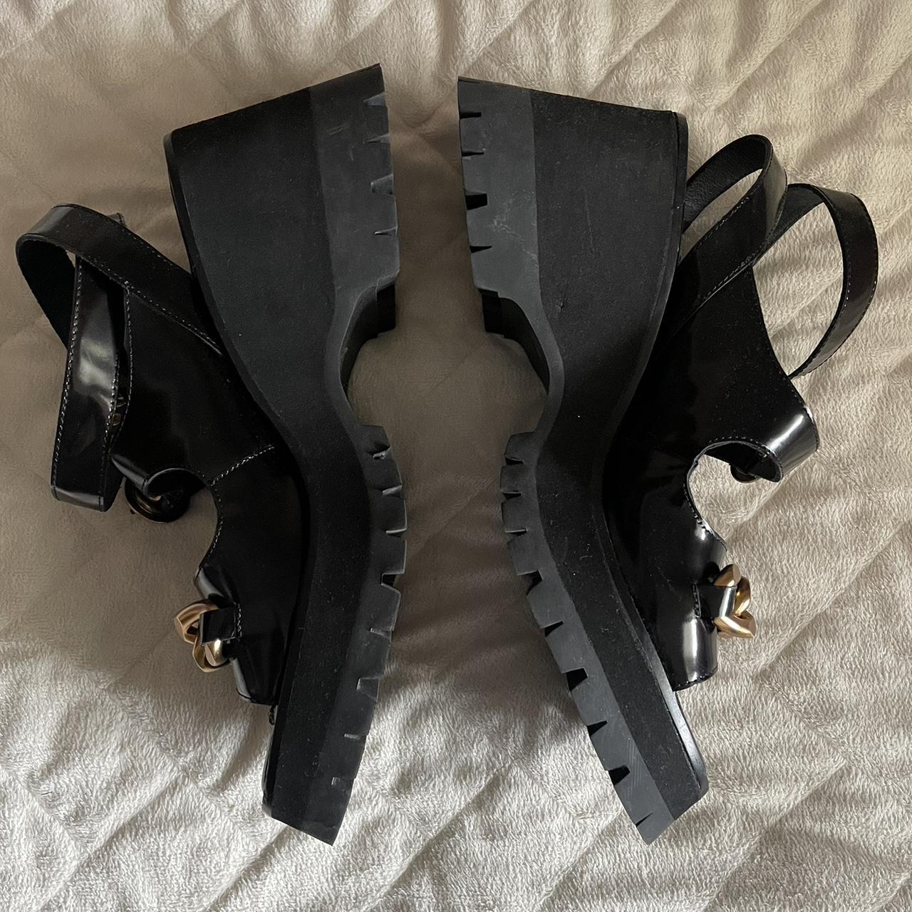 Jeffery Campbell Claire Platform Sandal w/ Gold... - Depop