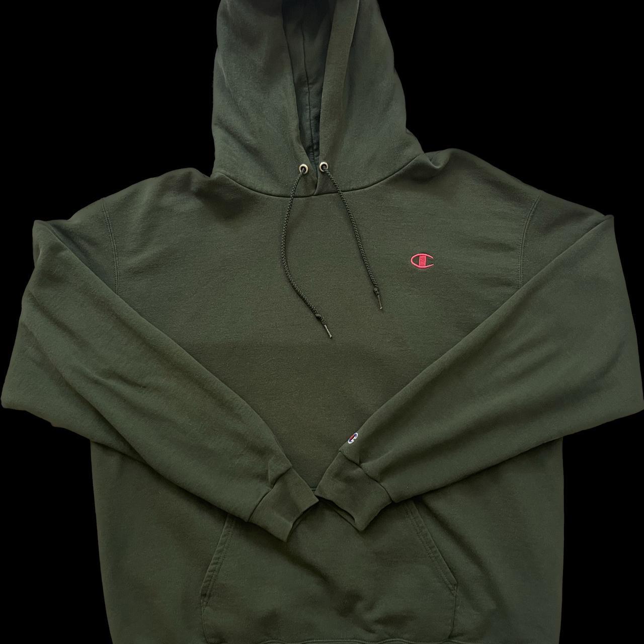 Green and outlet pink champion hoodie