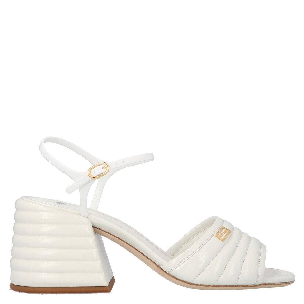 Fendi white outlet sandals