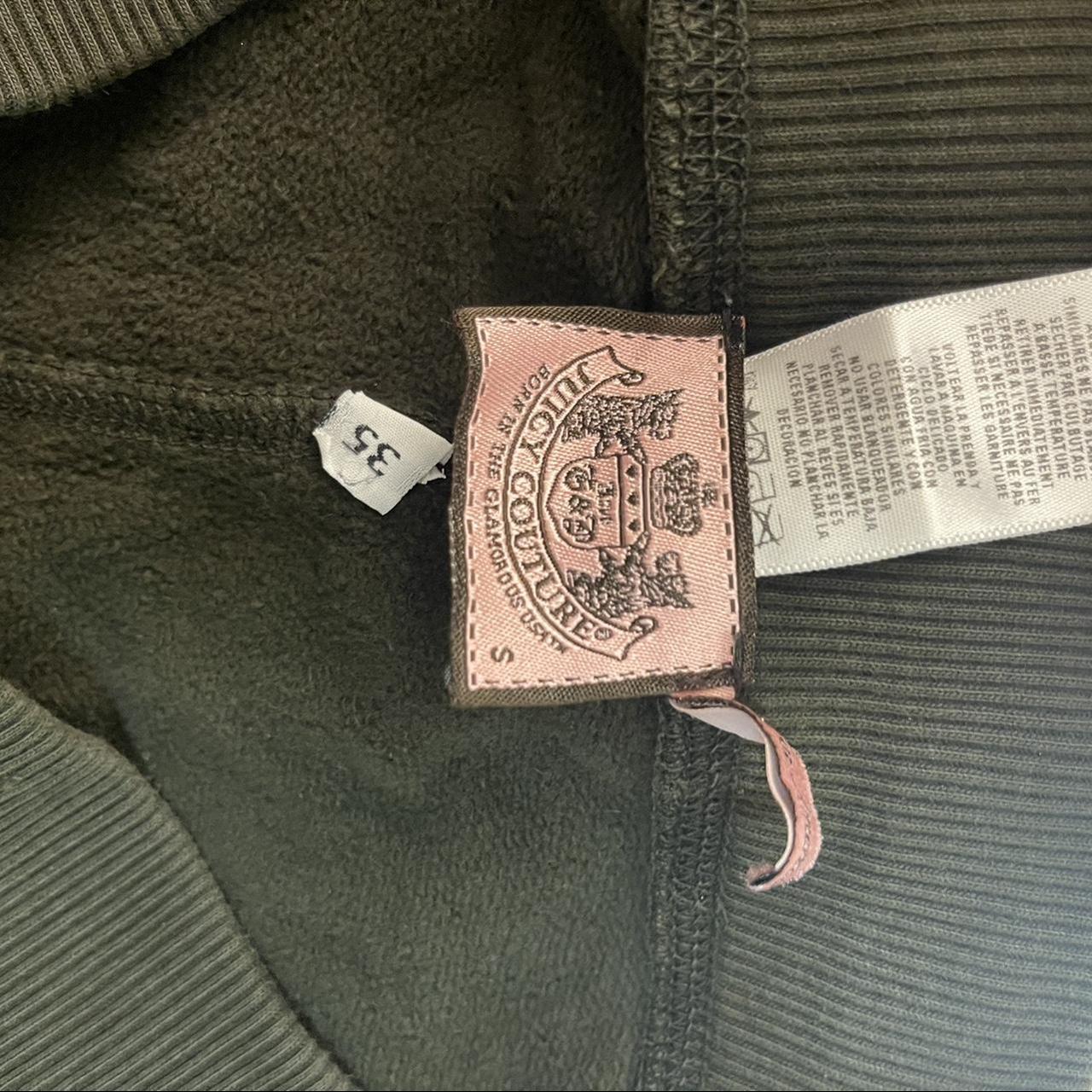 Dark green juicy couture lowrise sweats with pink... - Depop