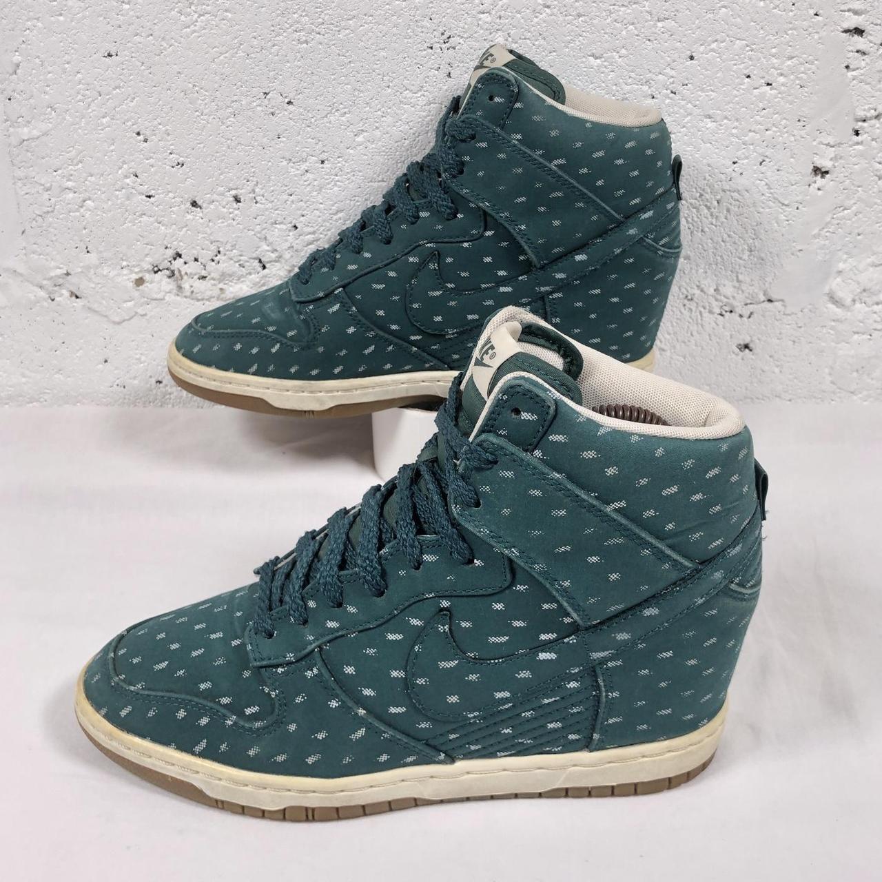 High Top Nike Hidden Wedge Sneakers High Top Green Nike Wedge