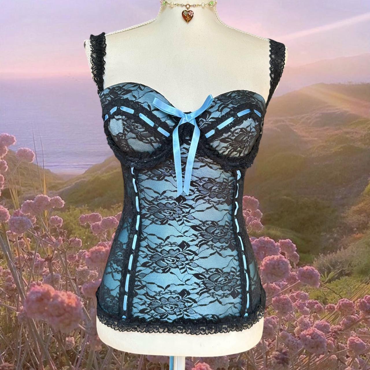 whimsygoth fairy babydoll corset ☽༓･*˚⁺‧͙ Y2K... Depop