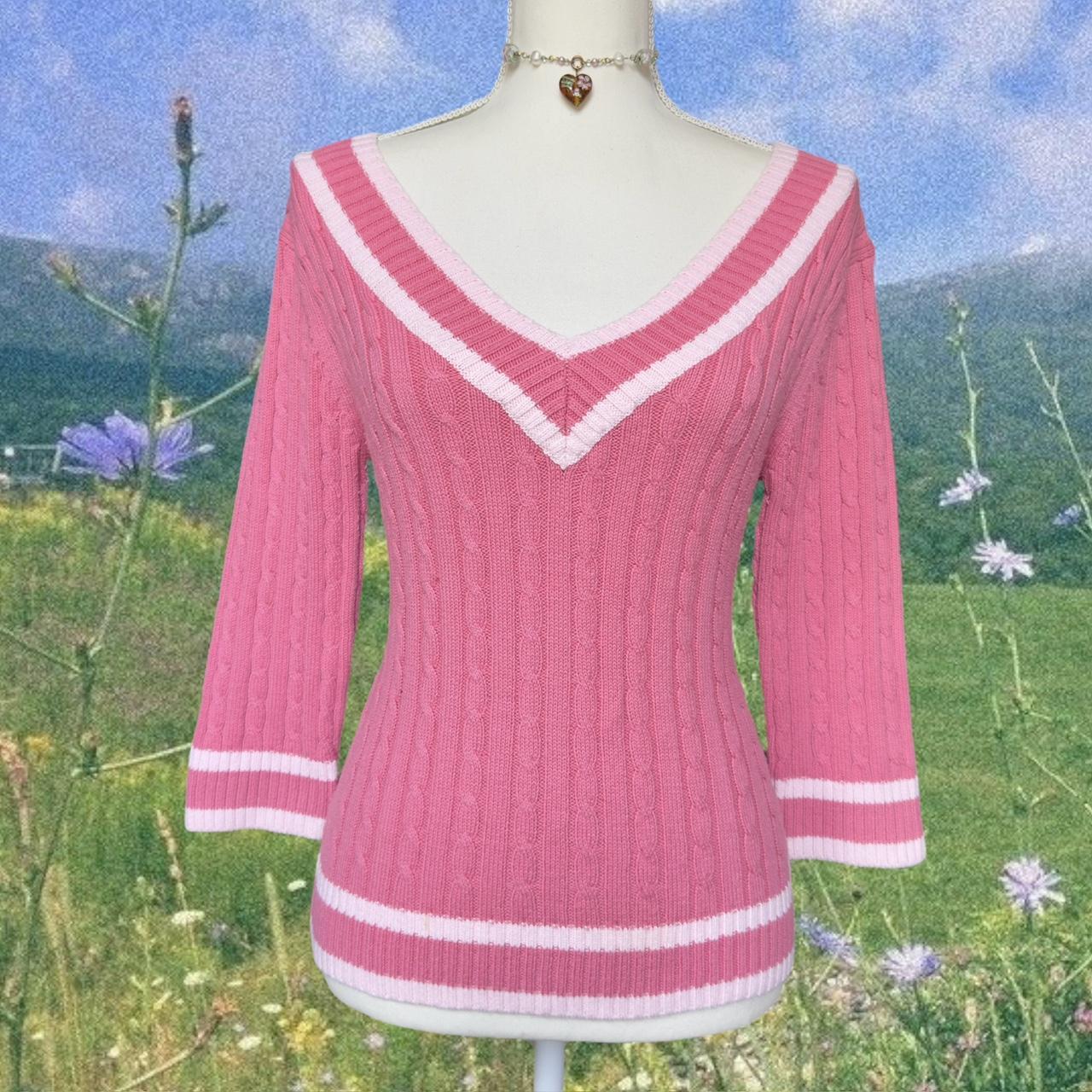 90s off the shoulder sweater ☽༓･*˚⁺‧͙ cable knit... - Depop