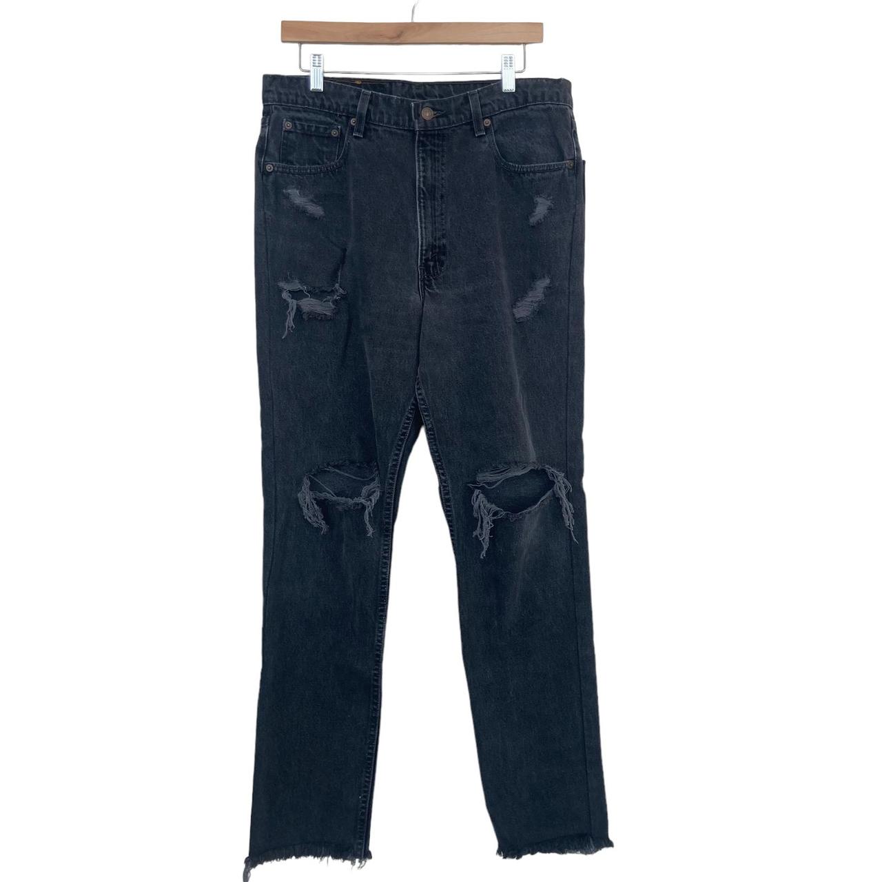 Levi's distressed mom on sale jeans