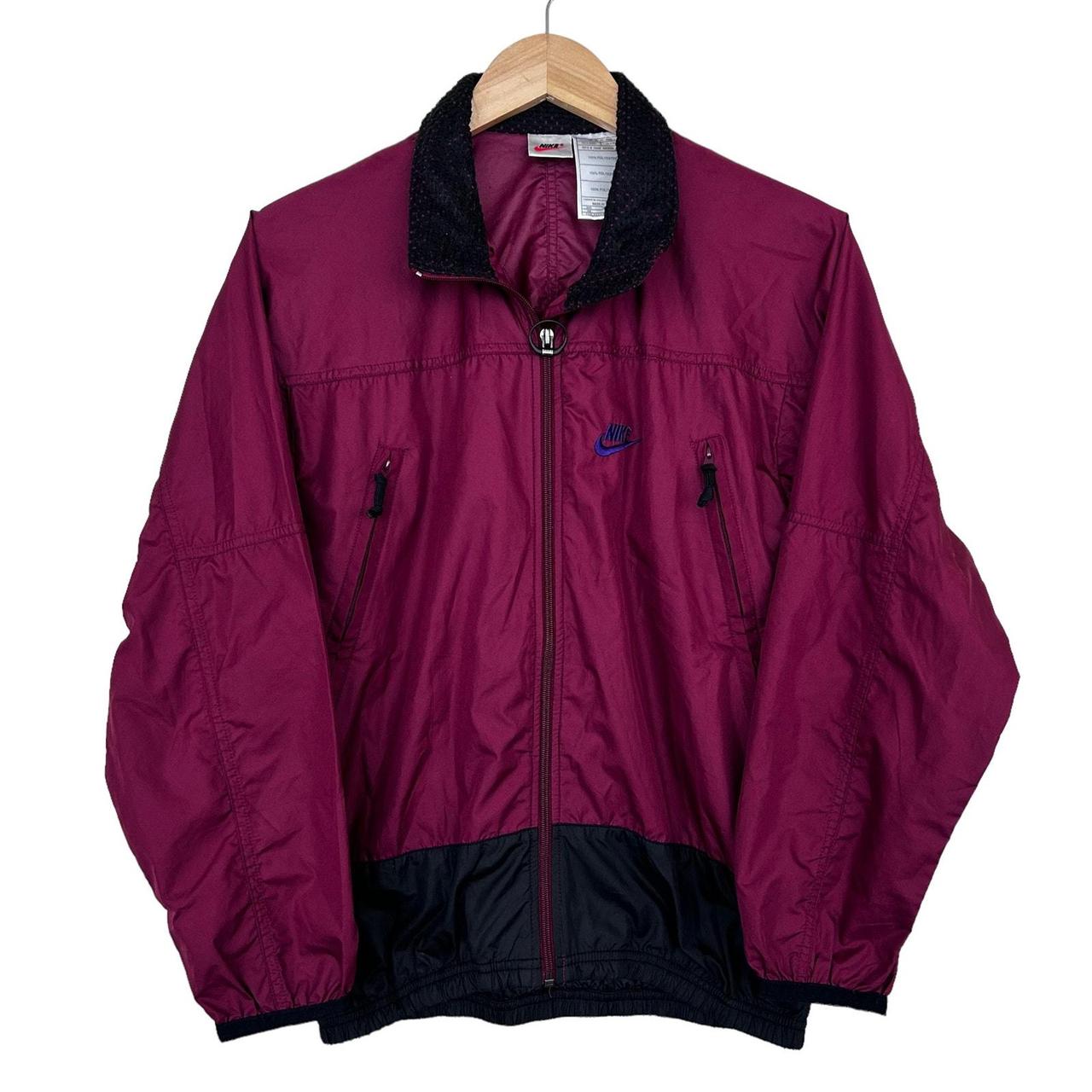 Nike windbreaker womens maroon best sale