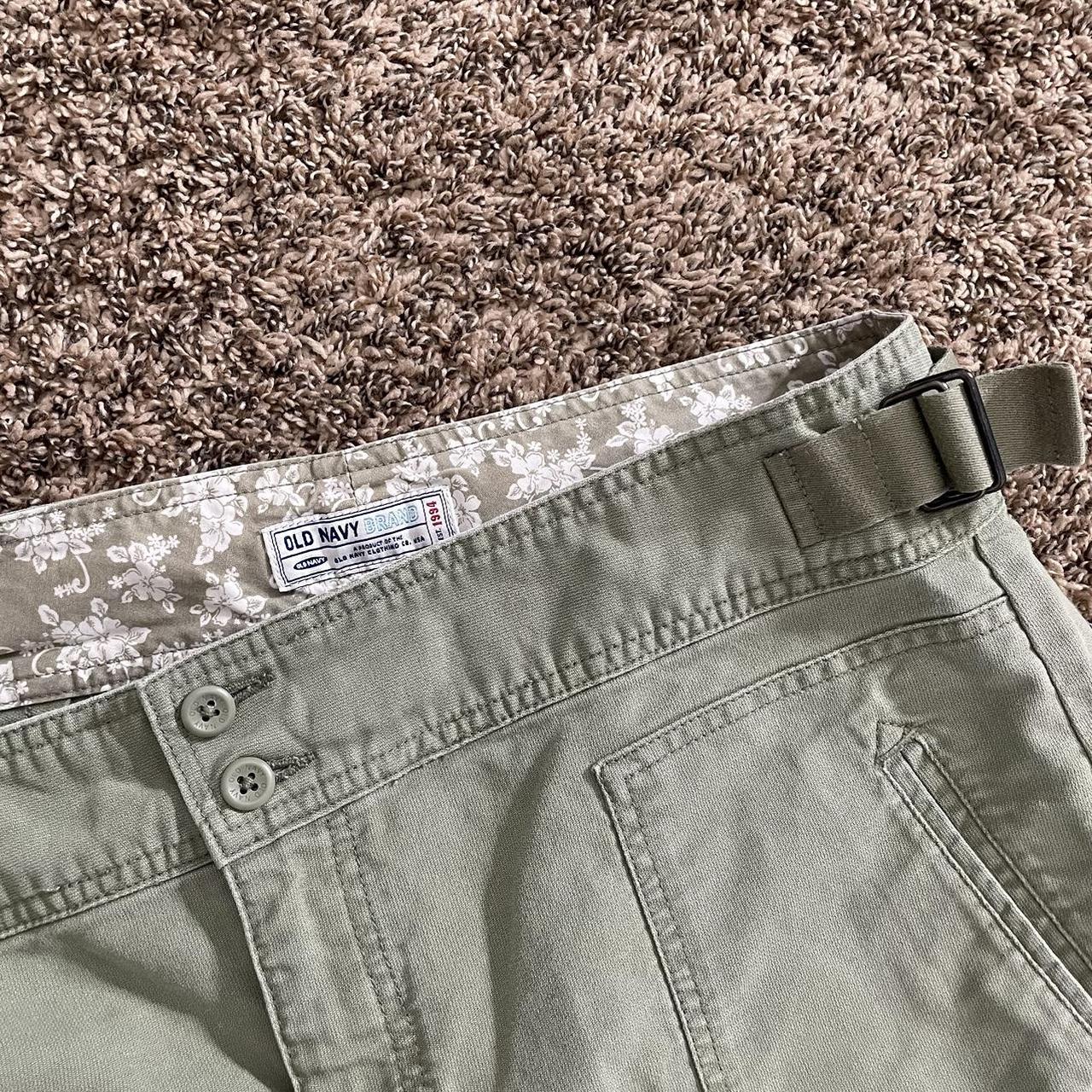 Y2k girly grunge sage green militia utilitarian... - Depop