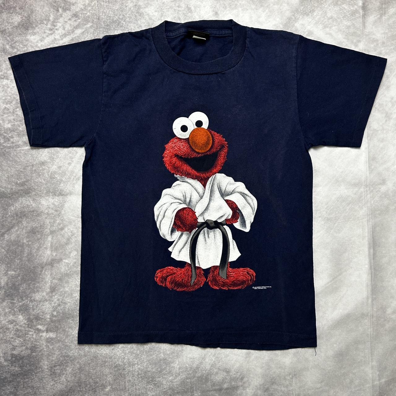 Vintage Elmo Kung-Fu 80's T-shirt - amazing... - Depop