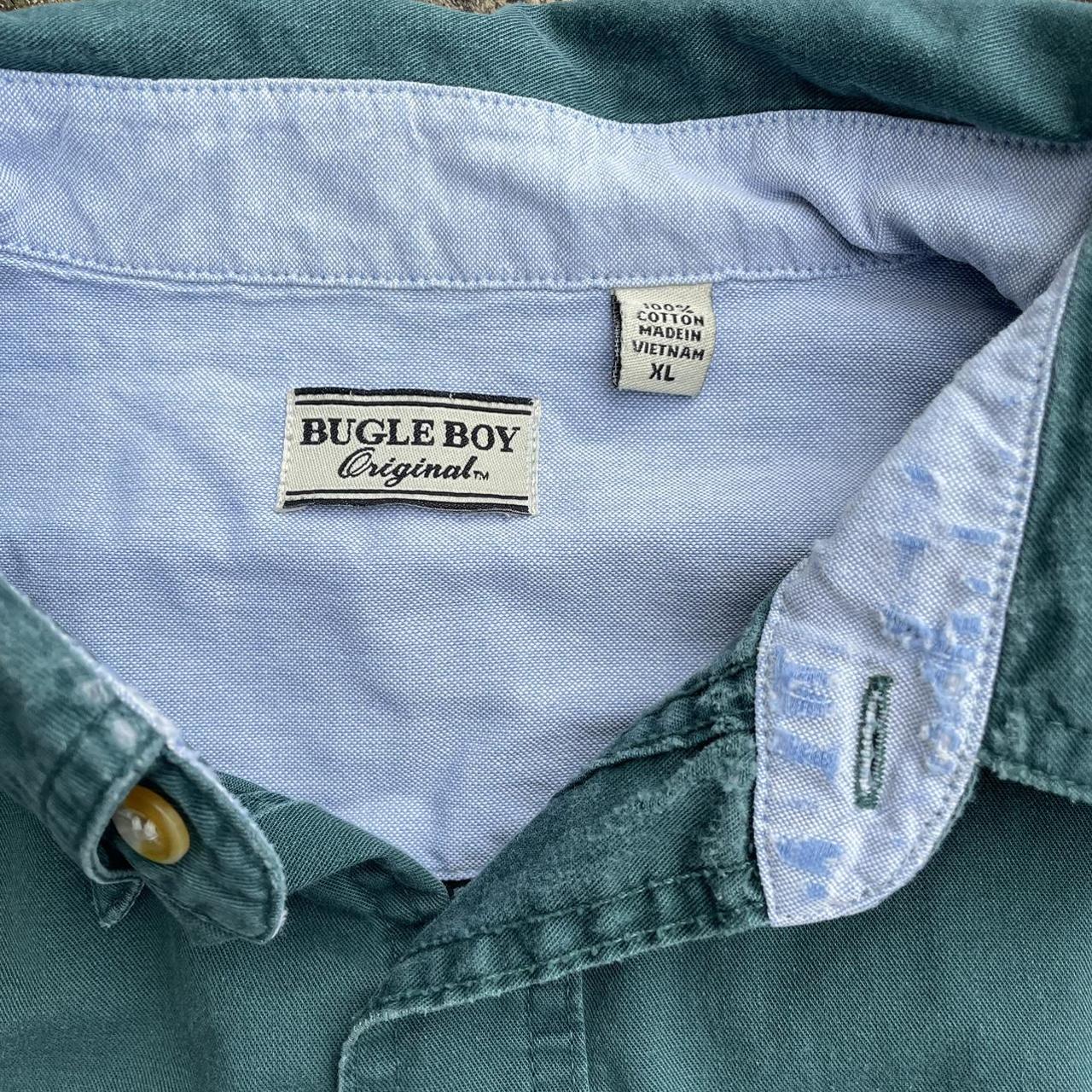 Bugle Boy Men's Green Shirt Depop