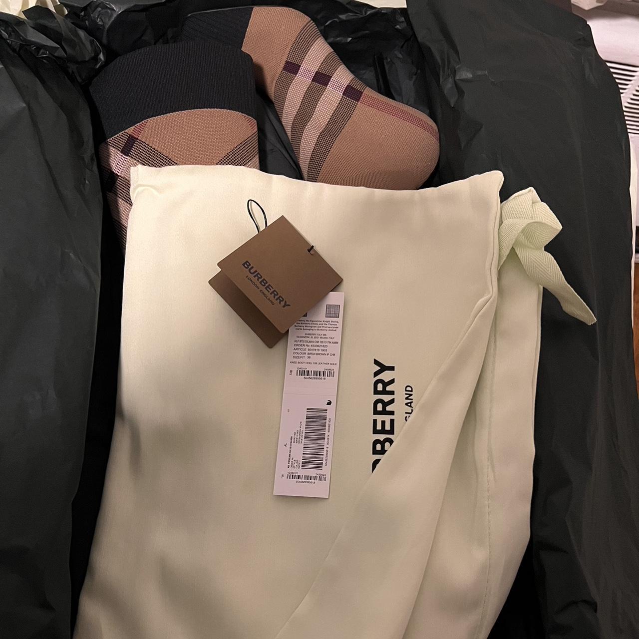 burberry knee high boots