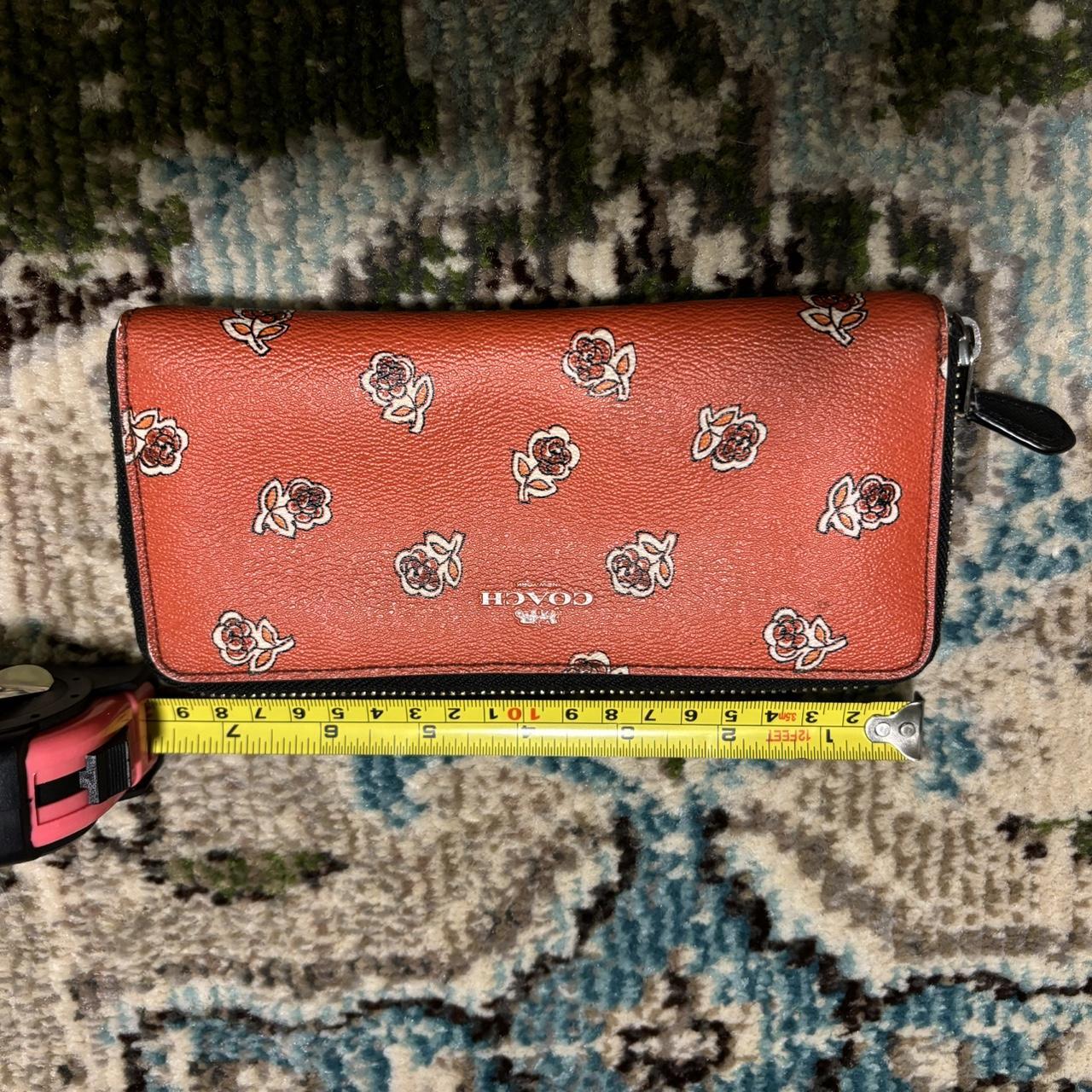 Ladies Wallet Coach Red Rose Purse Coach Red Glossy Wallet, Luxury