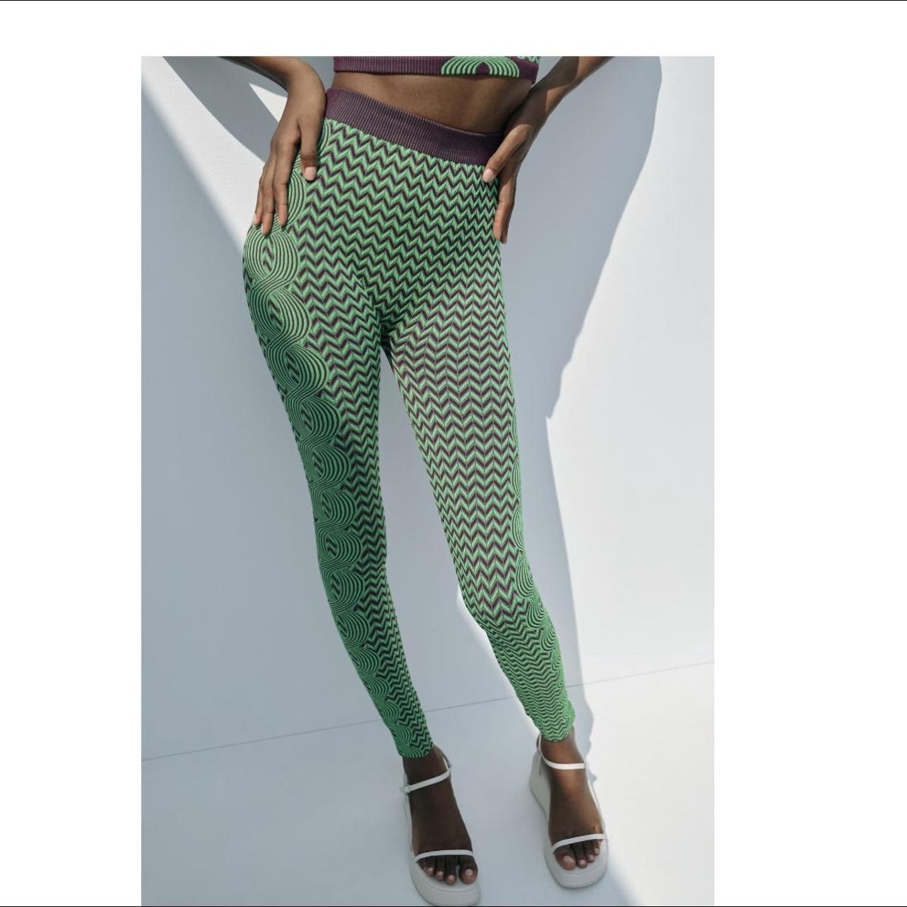 zara leggings and top set sz xs/sm zara Depop