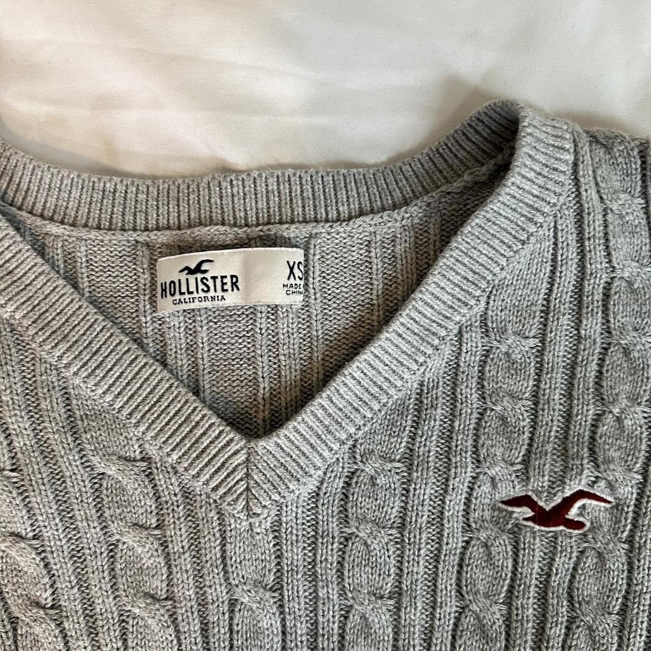 HOLLISTER Sand LONG SLEEVE STRETCH Ribbed SWEATER - Depop