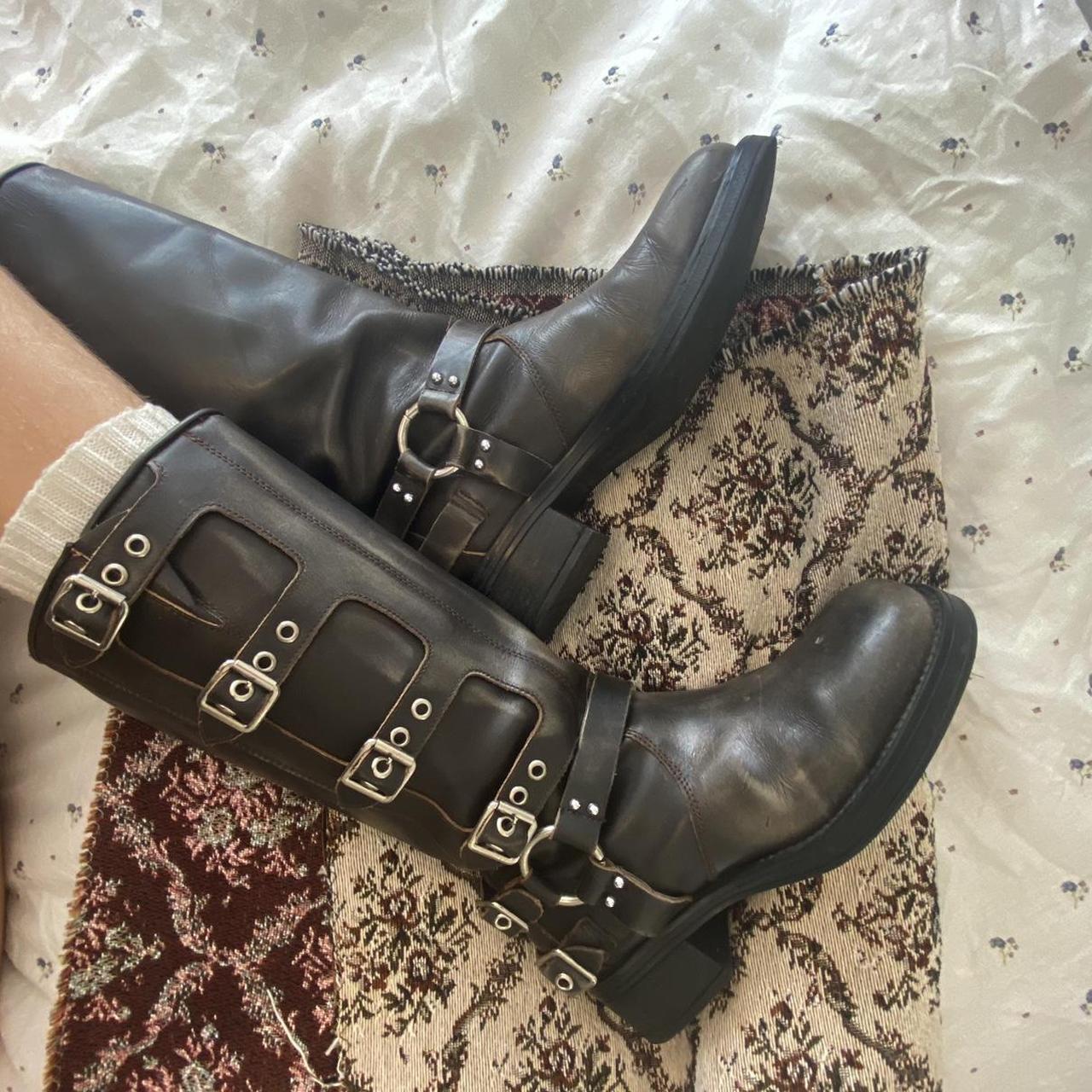 ON HOLD DO NOT BUY Steve Madden Brocks Moto Boot in | Depop