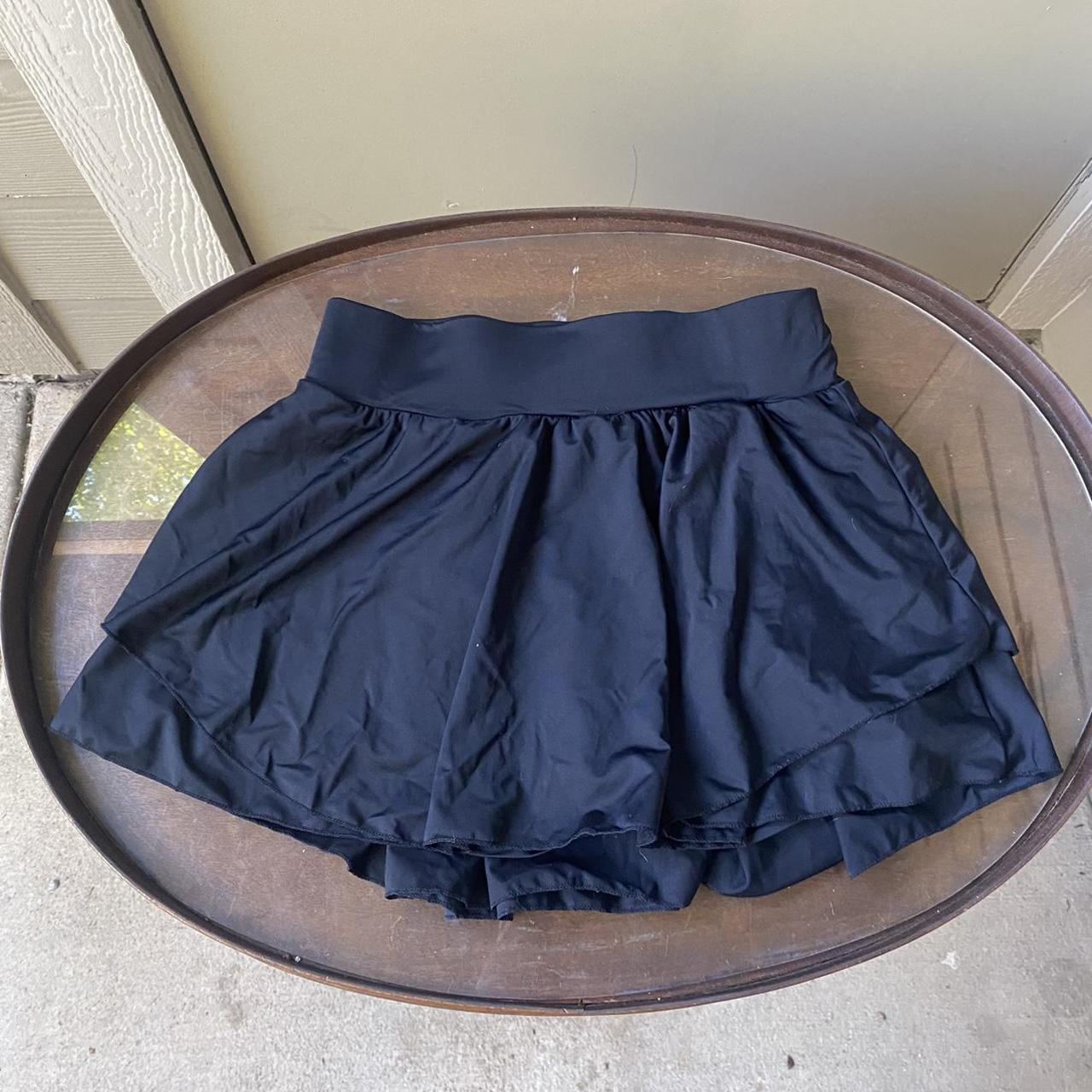 Black Shein Tennis/Golf Miniskirt with Built in... - Depop