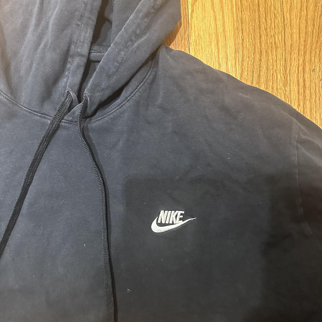 cropped black nike hoodie