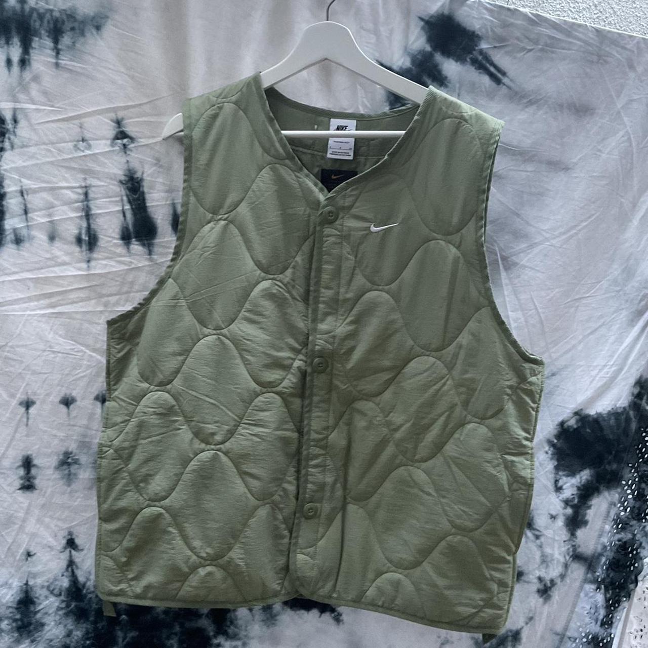 nike gilet mens green