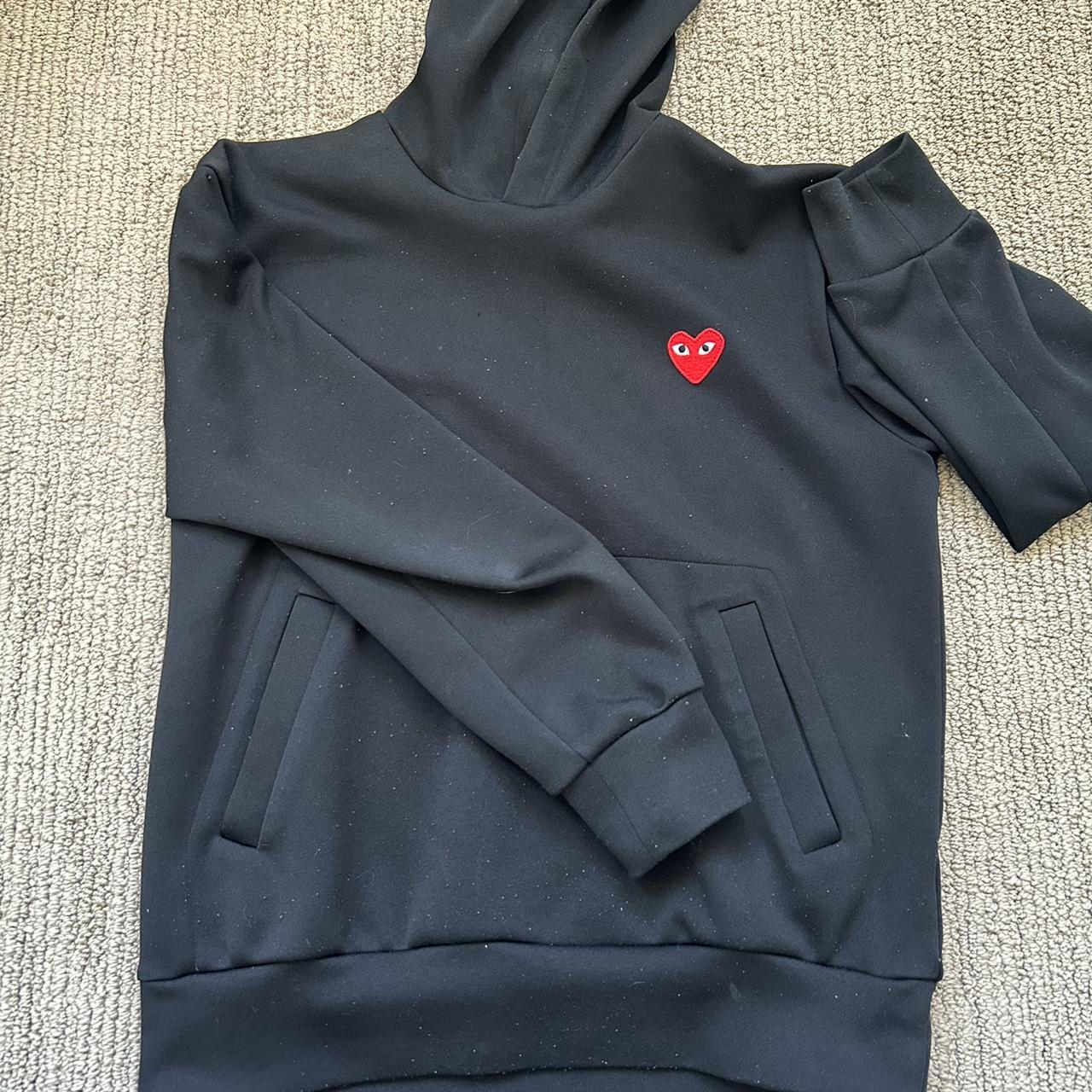 Cdg play hoodie sizing best sale