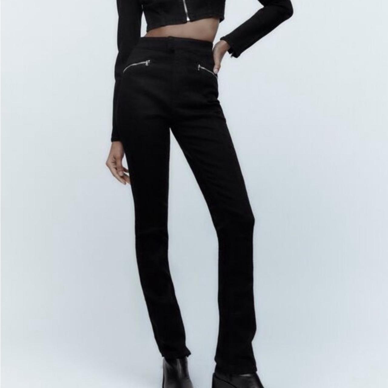 Split front trousers zara online