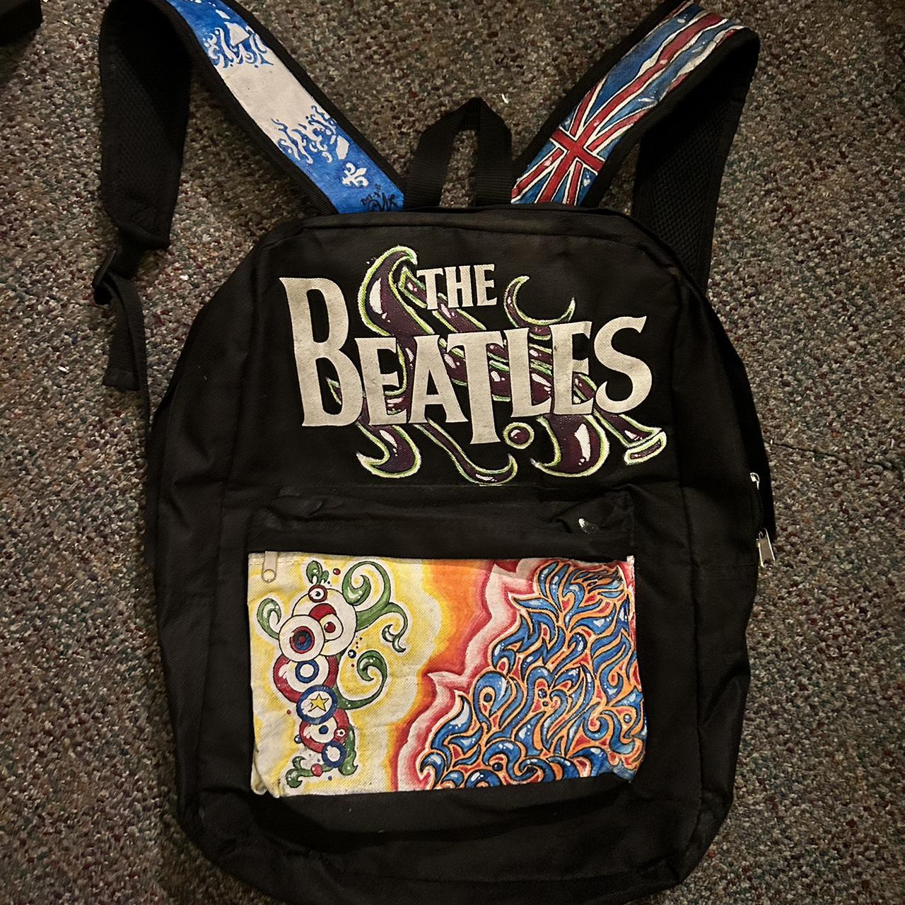 Vintage hand painted Beatles backpack. Pretty good... Depop