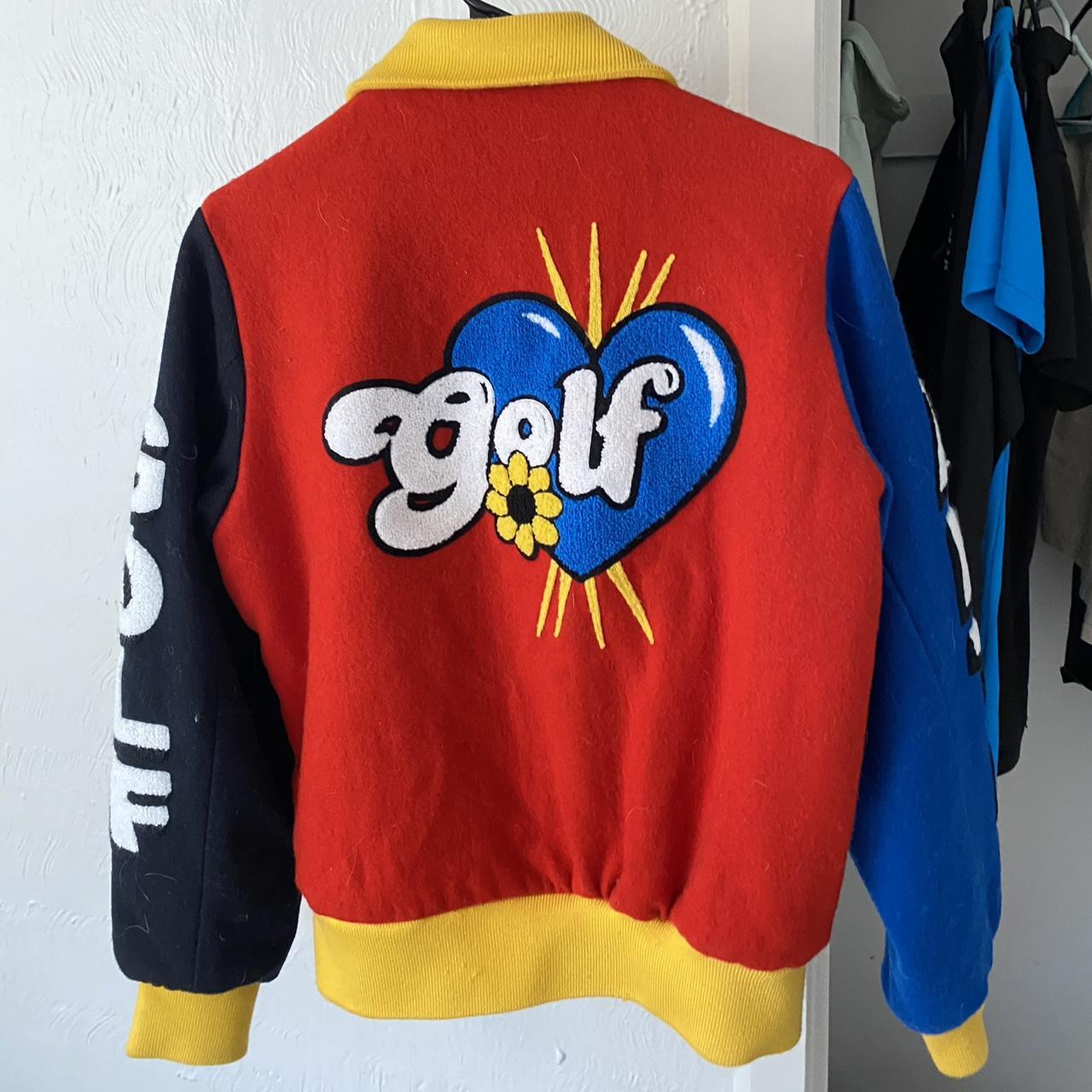 New Winter 2019 Golf Wang Varsity Jacket Size... - Depop