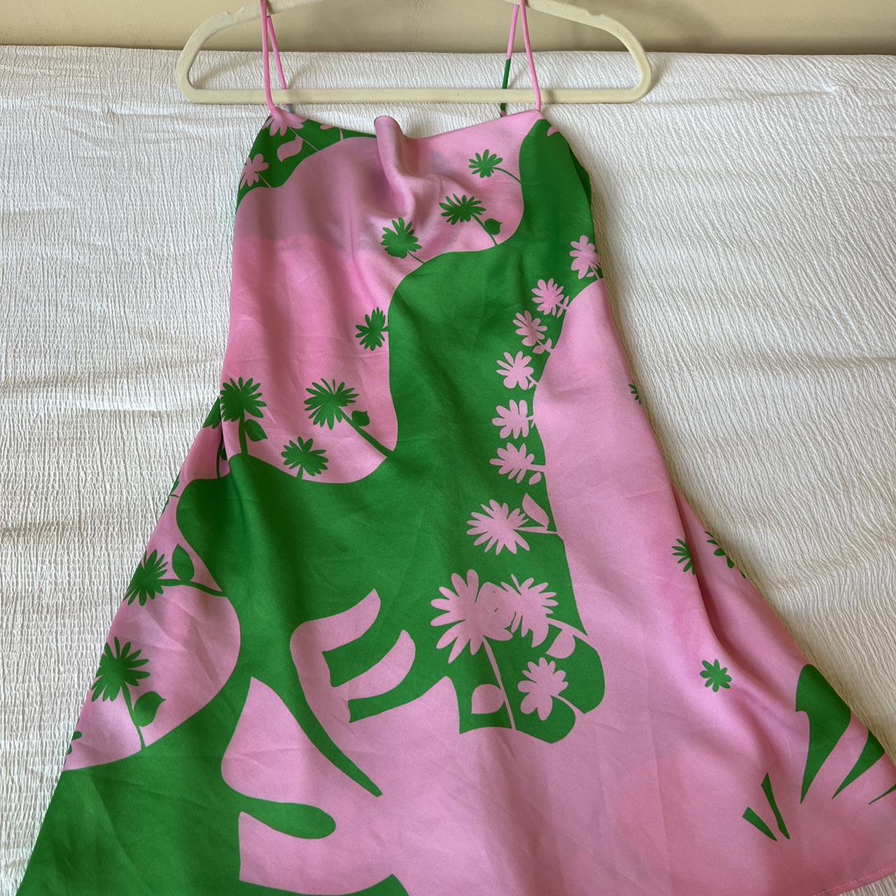 Zara silk satin dress zara dress satindress Depop