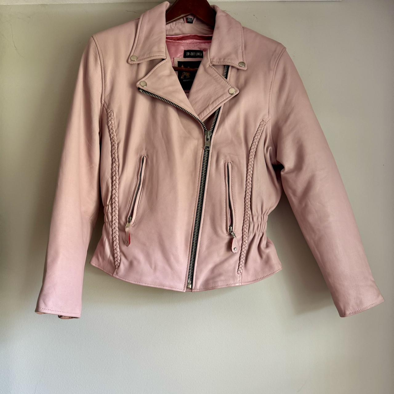 Pink harley jacket best sale