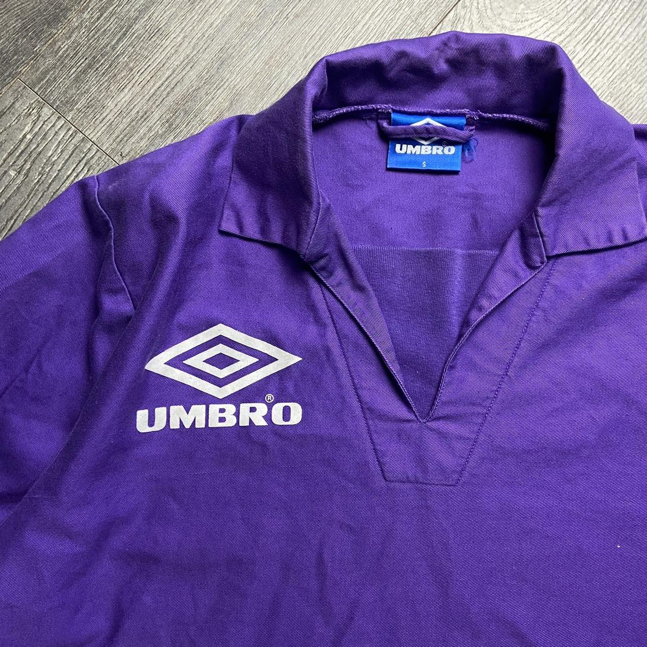Vintage Umbro training drill top Purple Great | Depop
