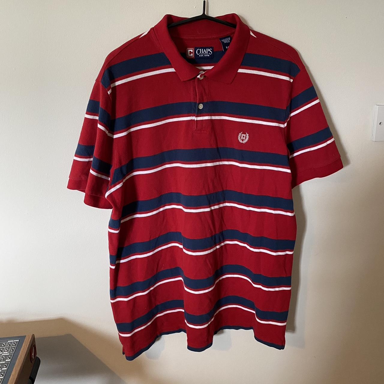 Chaps Men's Red and Blue Polo-shirts | Depop