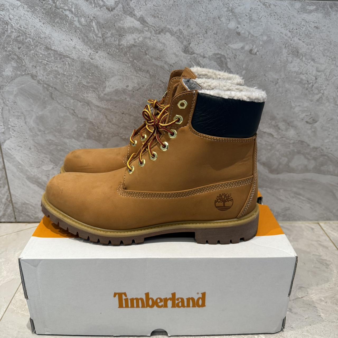 shearling timberland boots