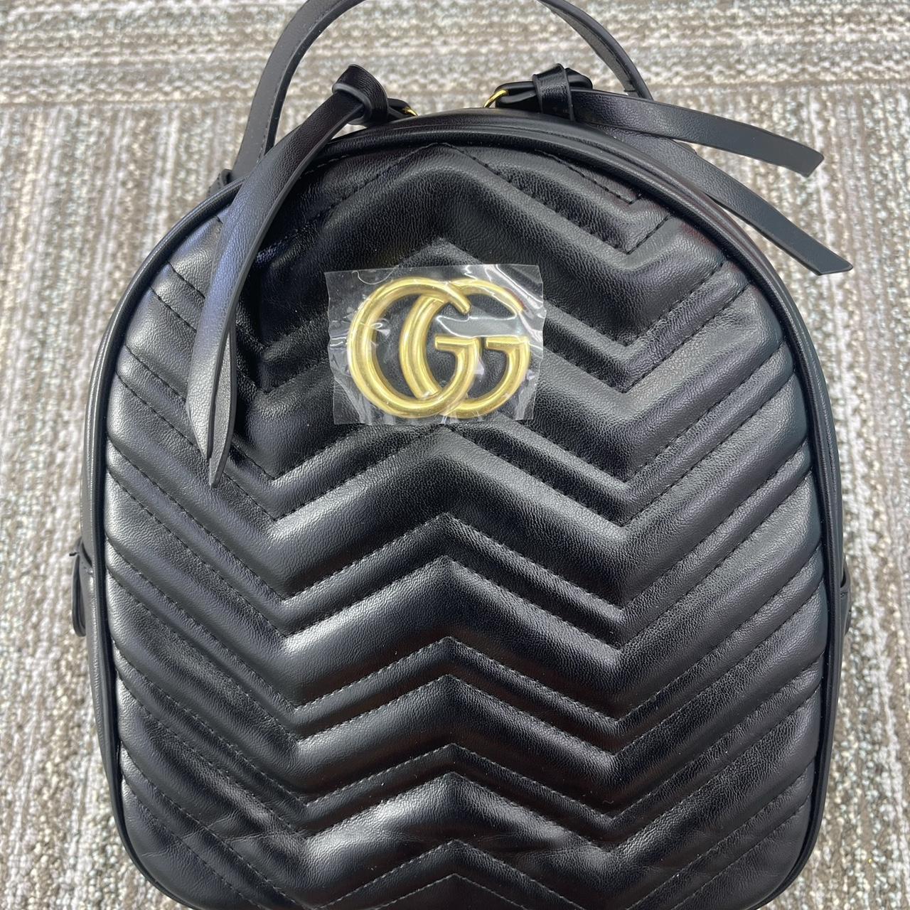 Gucci mini backpack ,new condition Color black,... Depop