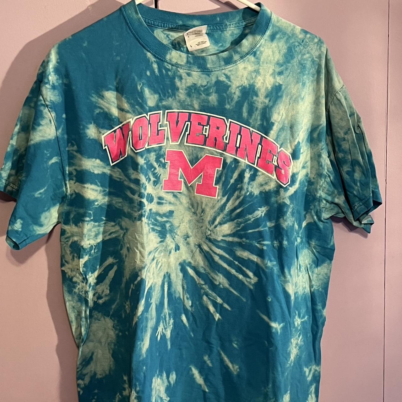 Michigan wolverines tie dye shirt Lightly worn/good... - Depop
