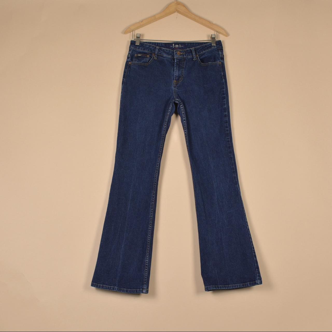 Vintage L.E.I. Pants Womens 9 Blue Low Rise Y2K Bootcut Flare