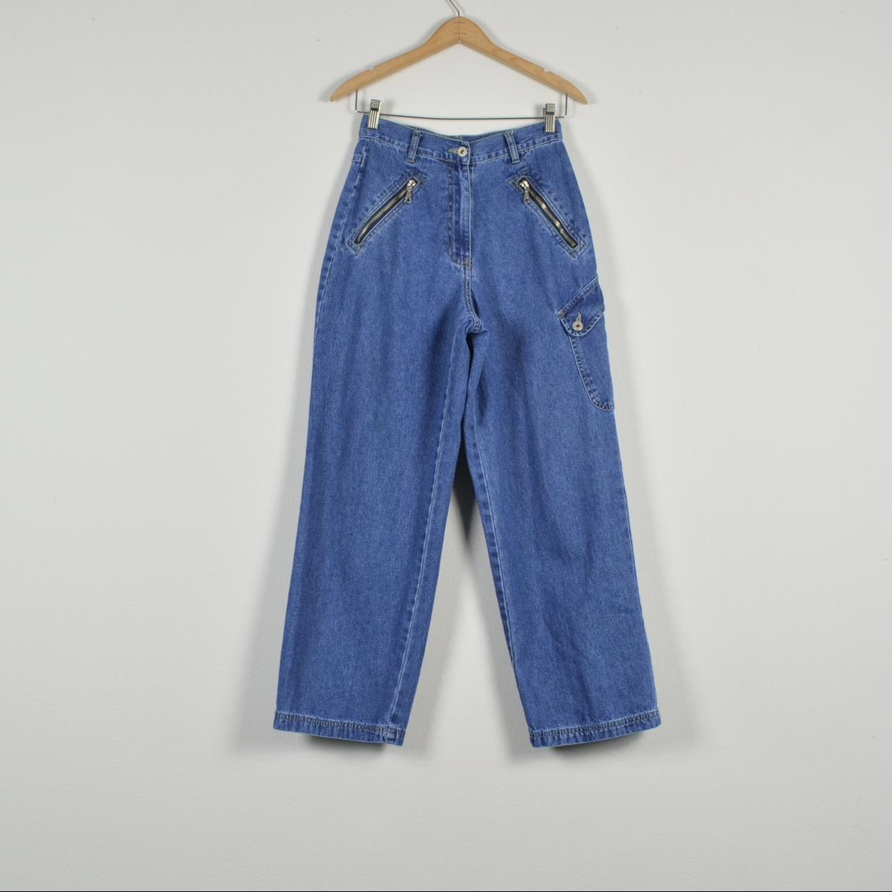 90s Denim Wide Leg Size 25 Jeans Condition: Good! | Depop