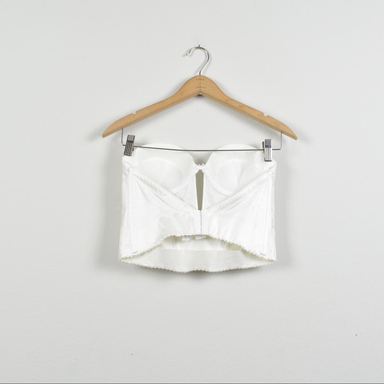 White Strapless Bustier Top Condition:... - Depop