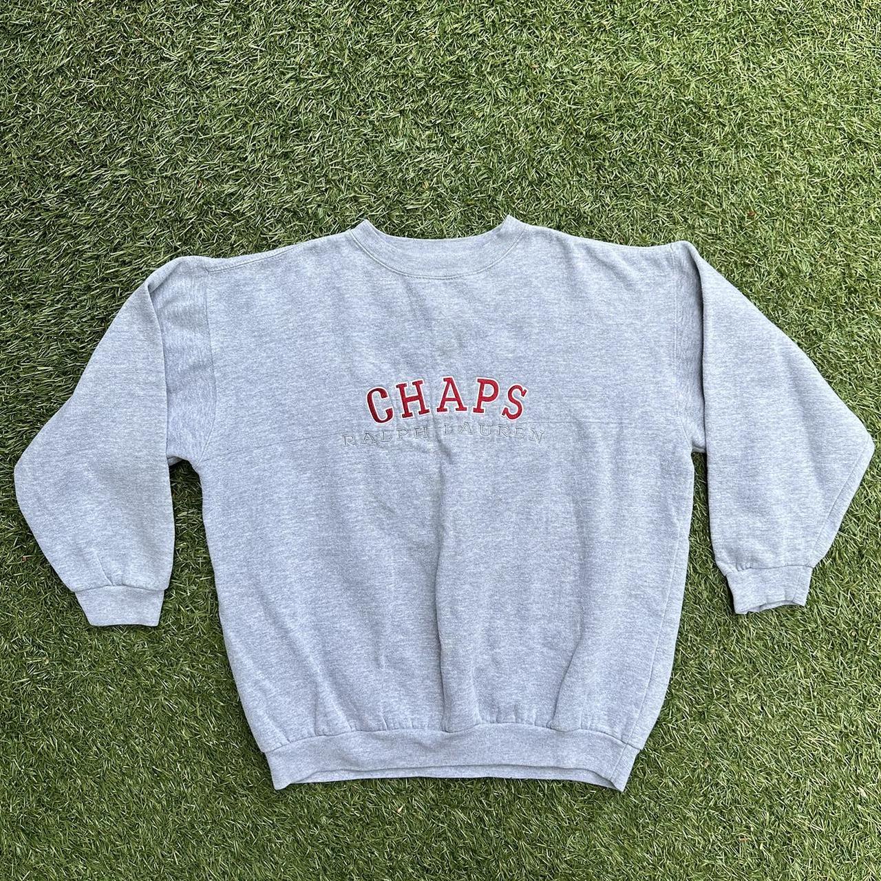 💌💌 chaps grey crewneck jumper 💌💌 💫 sourced in... - Depop