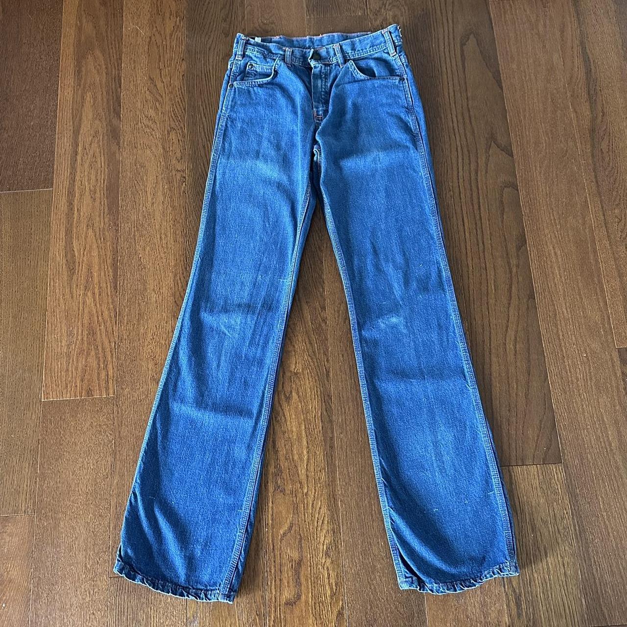 Vintage 1970s Landlubber straight leg jeans with... - Depop