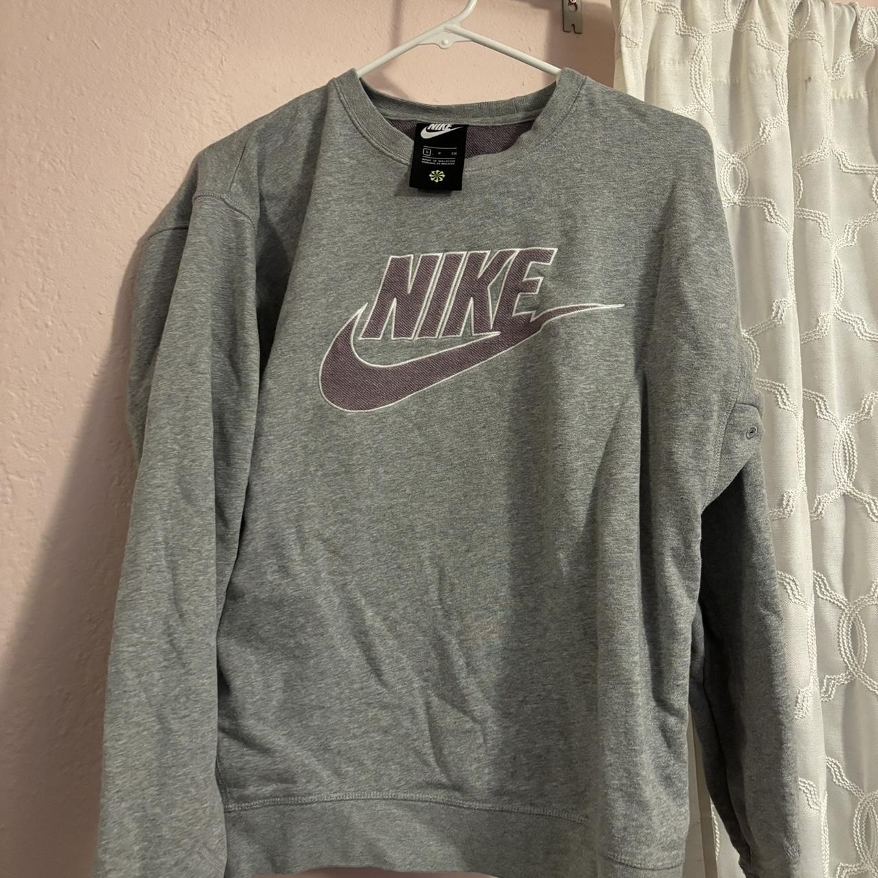 womens grey nike sweater