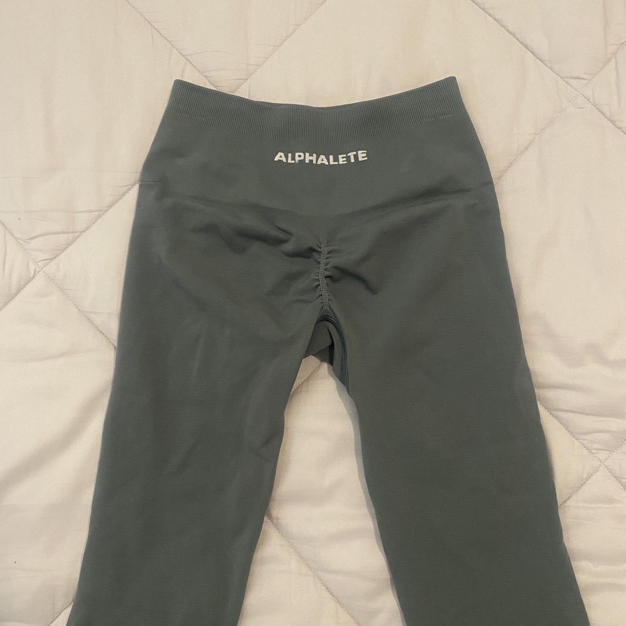 Original alphalete amplify leggings in grey, size - Depop