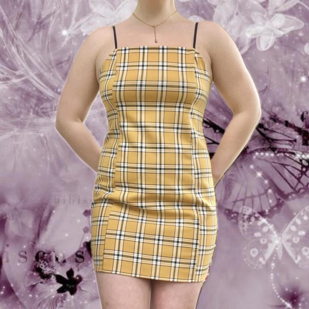 Urban Outfitters Plaid Yellow Square-Cut - Main Image