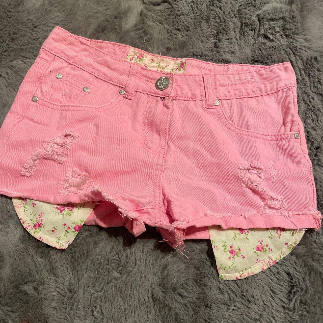 Primark Pink short shorts Size 8 Small fittings... - Depop