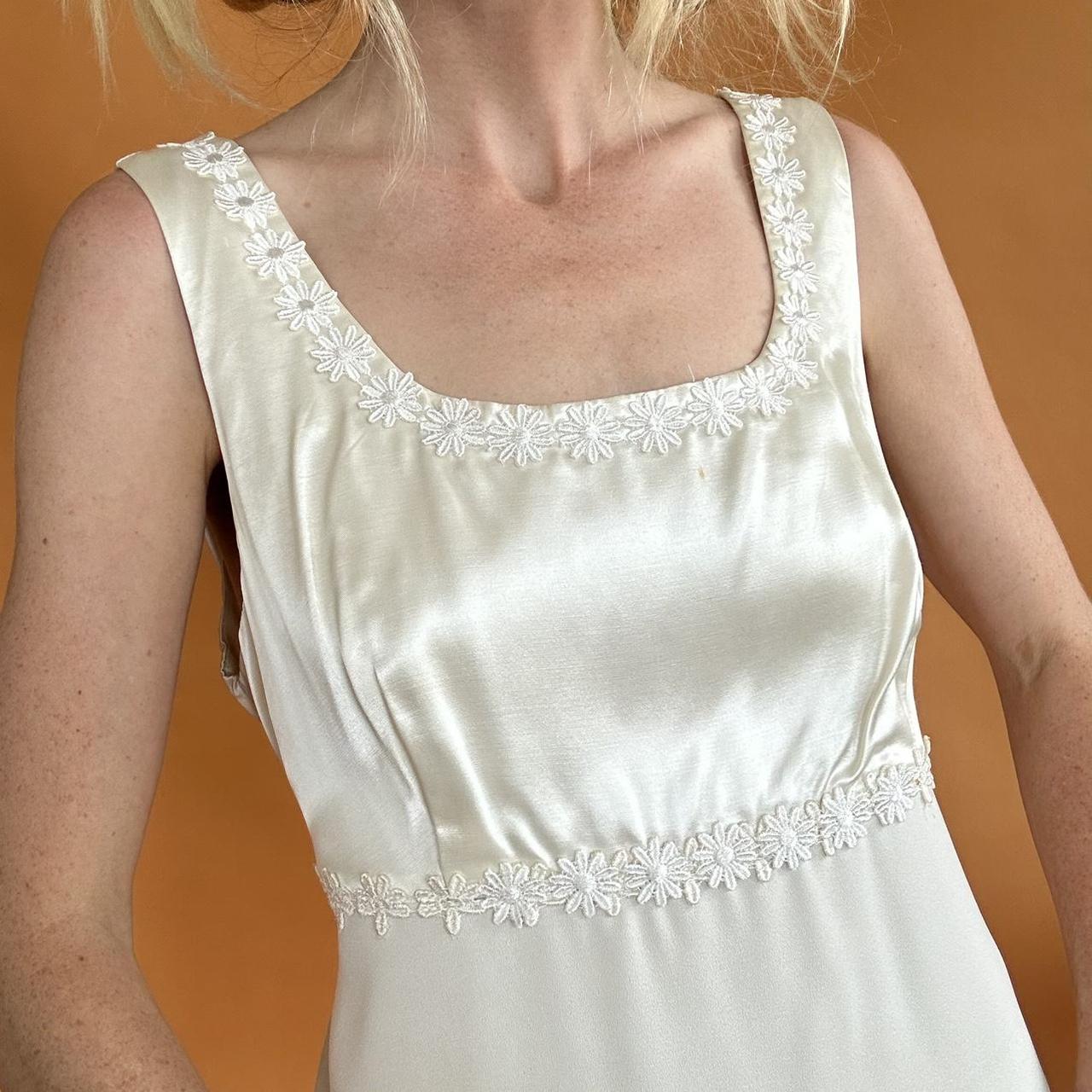Precious vintage-inspired cream mini dress. This mod... - Depop